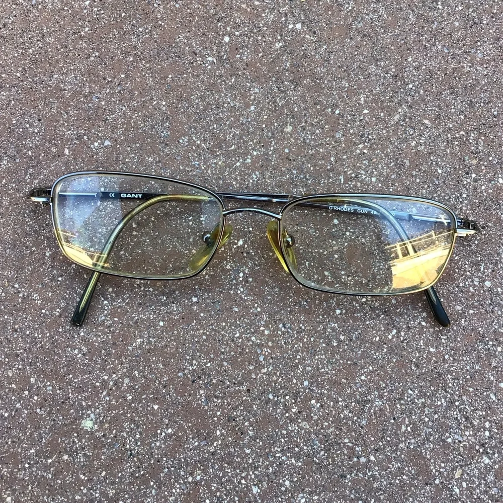 Gant G RHODES Gunmetal Wire Rectangle Eyeglasses Frames